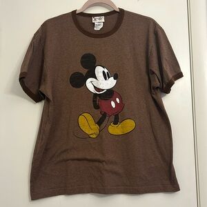 Brown Mickey Mouse Disney Tshirt